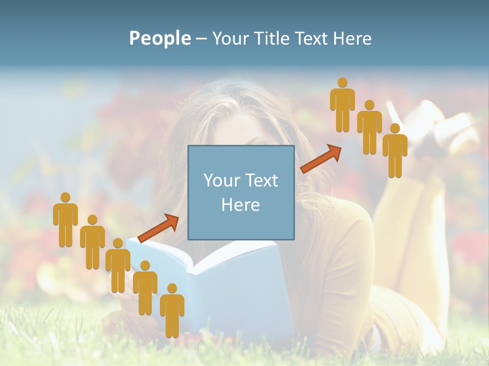 Attractive Park Woman PowerPoint Template