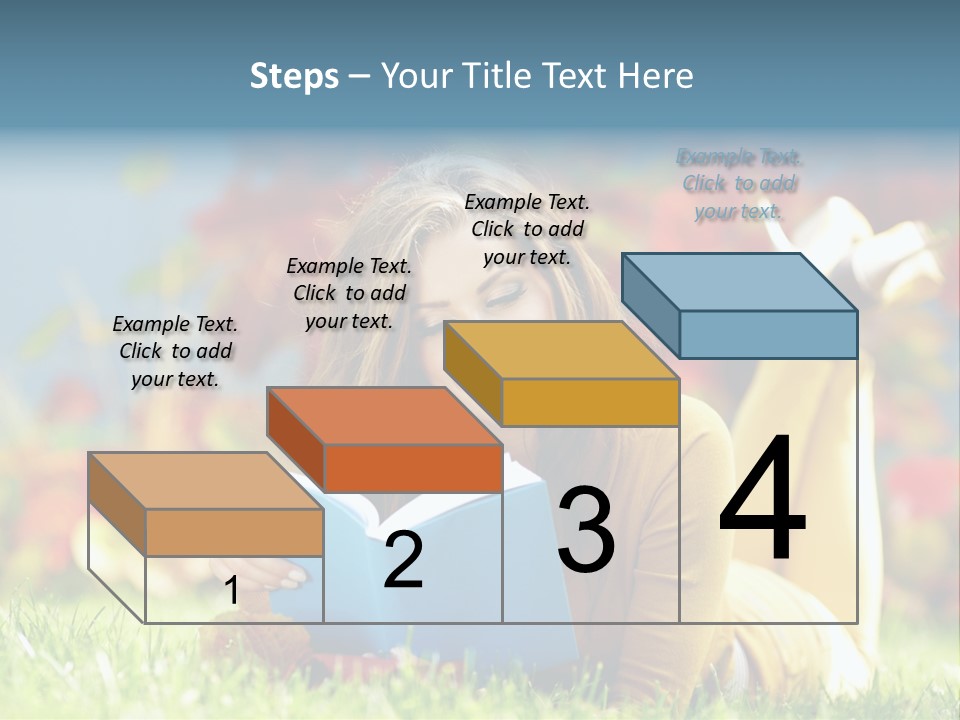 Attractive Park Woman PowerPoint Template