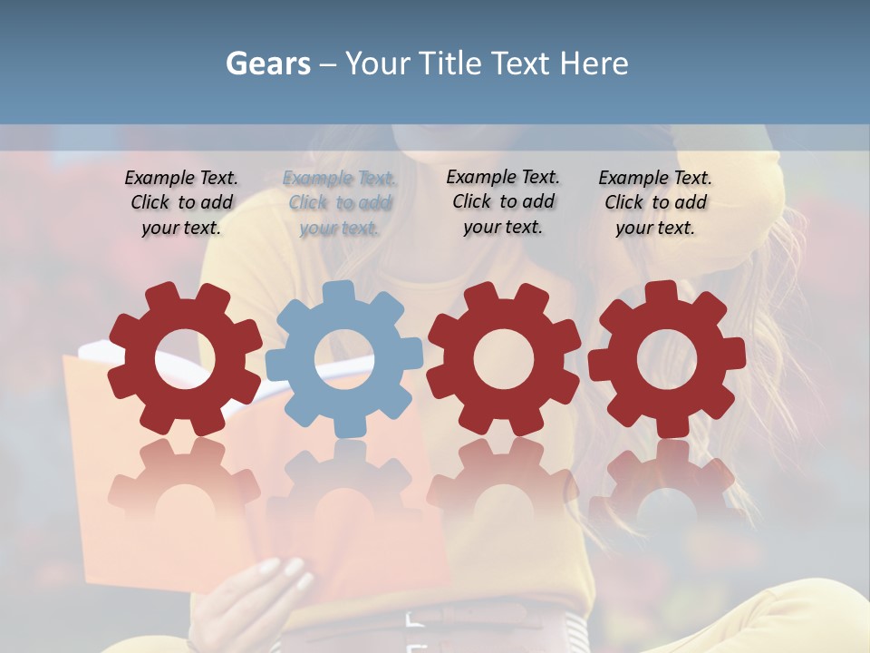 People Happy Adolescence PowerPoint Template