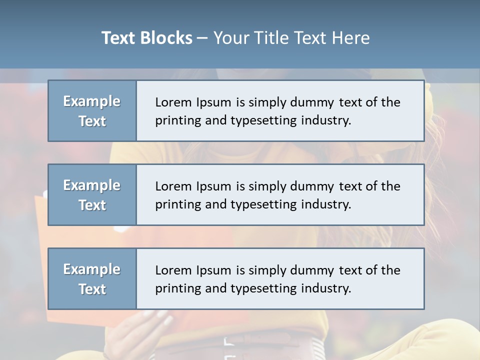 People Happy Adolescence PowerPoint Template