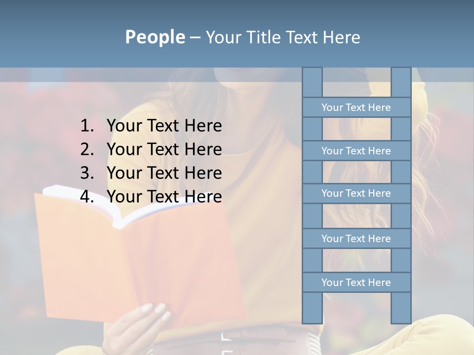 People Happy Adolescence PowerPoint Template