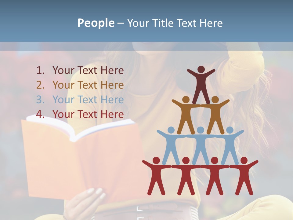 People Happy Adolescence PowerPoint Template