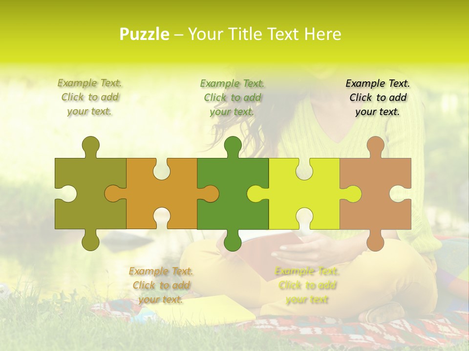 Education Beautiful Person PowerPoint Template