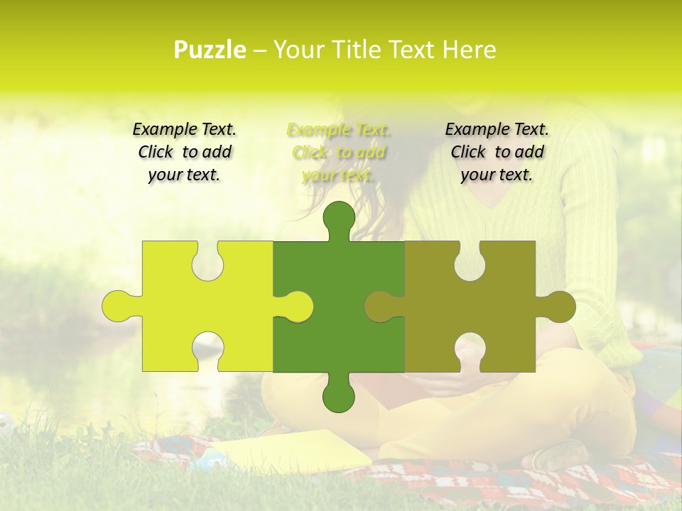 Education Beautiful Person PowerPoint Template