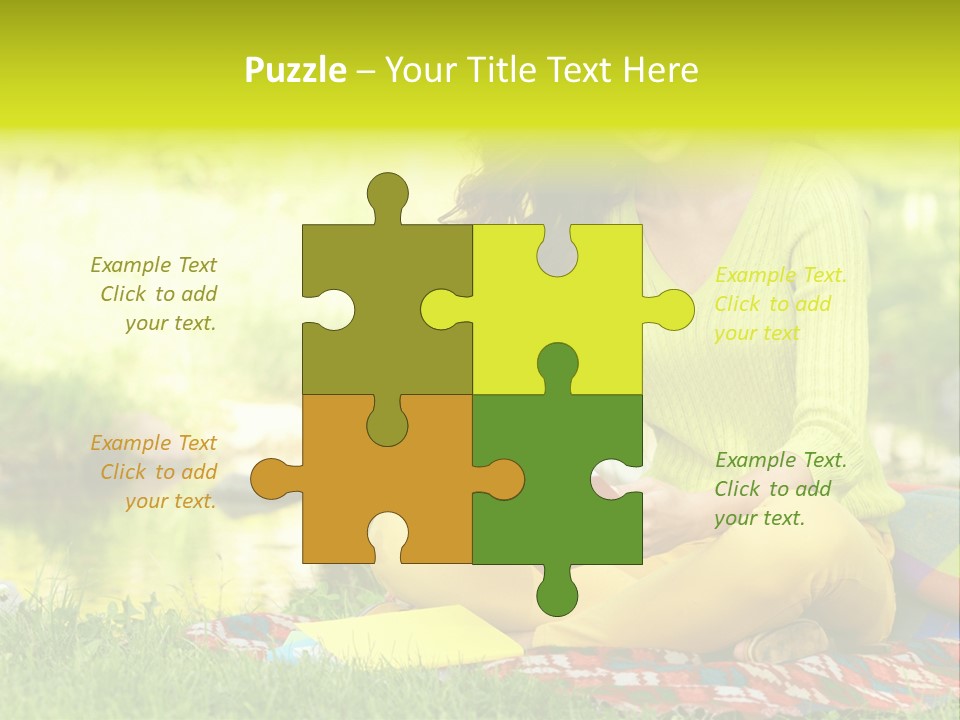 Education Beautiful Person PowerPoint Template