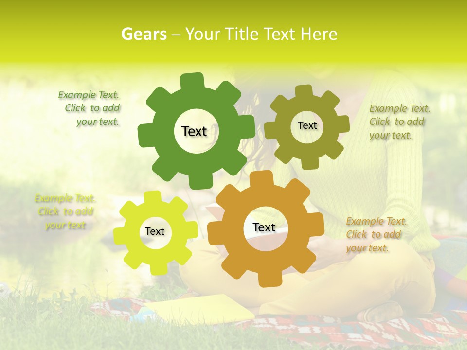 Education Beautiful Person PowerPoint Template