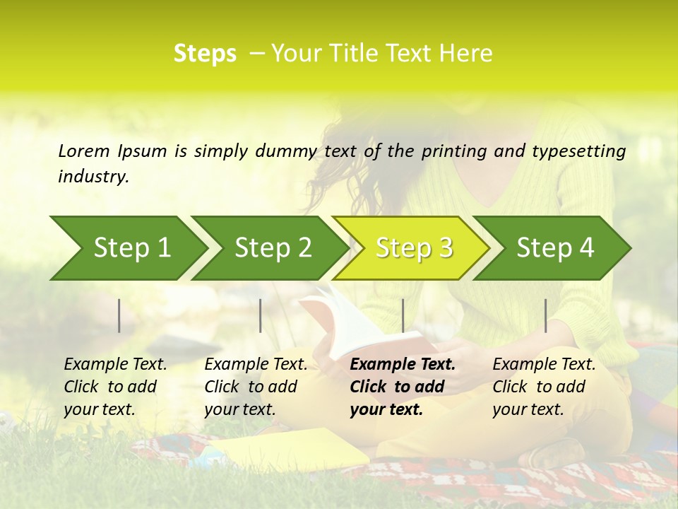 Education Beautiful Person PowerPoint Template