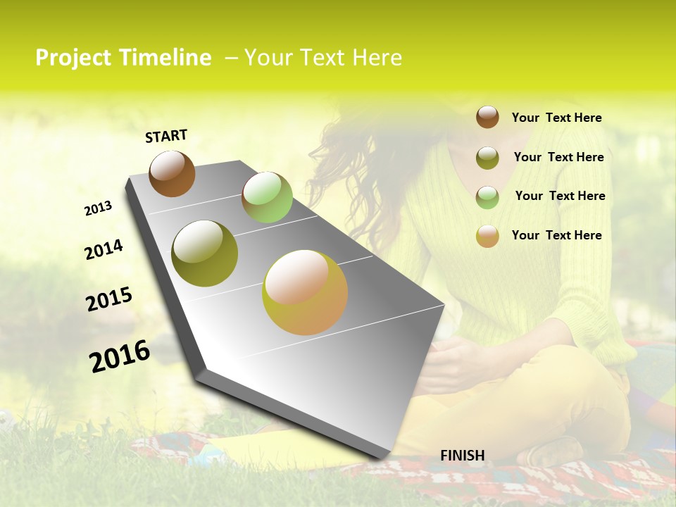 Education Beautiful Person PowerPoint Template