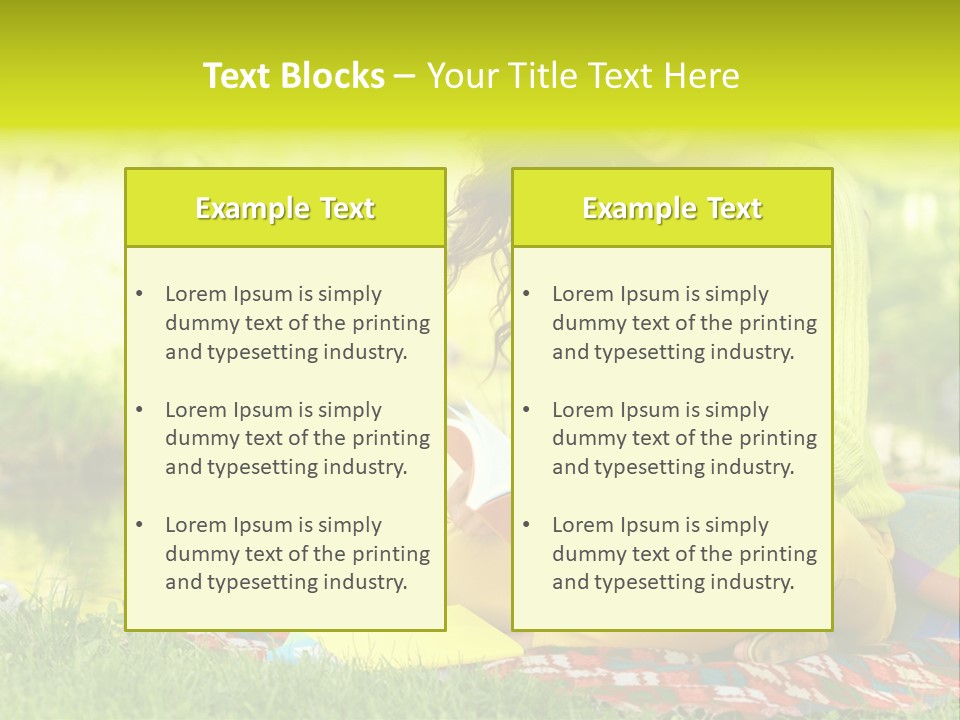 Education Beautiful Person PowerPoint Template