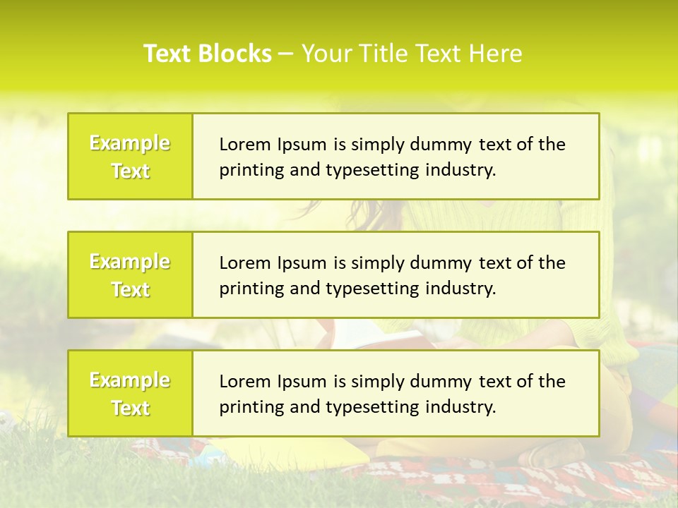 Education Beautiful Person PowerPoint Template