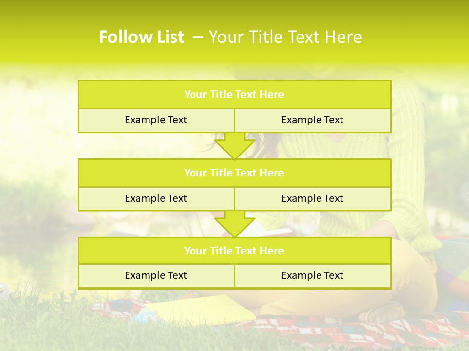 Education Beautiful Person PowerPoint Template