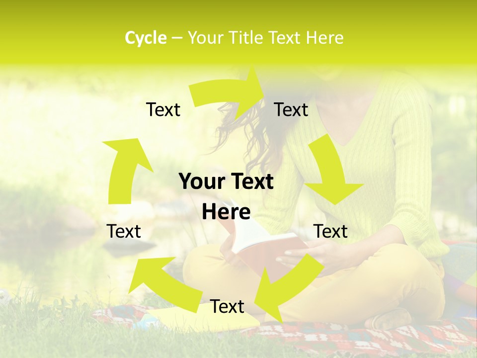 Education Beautiful Person PowerPoint Template