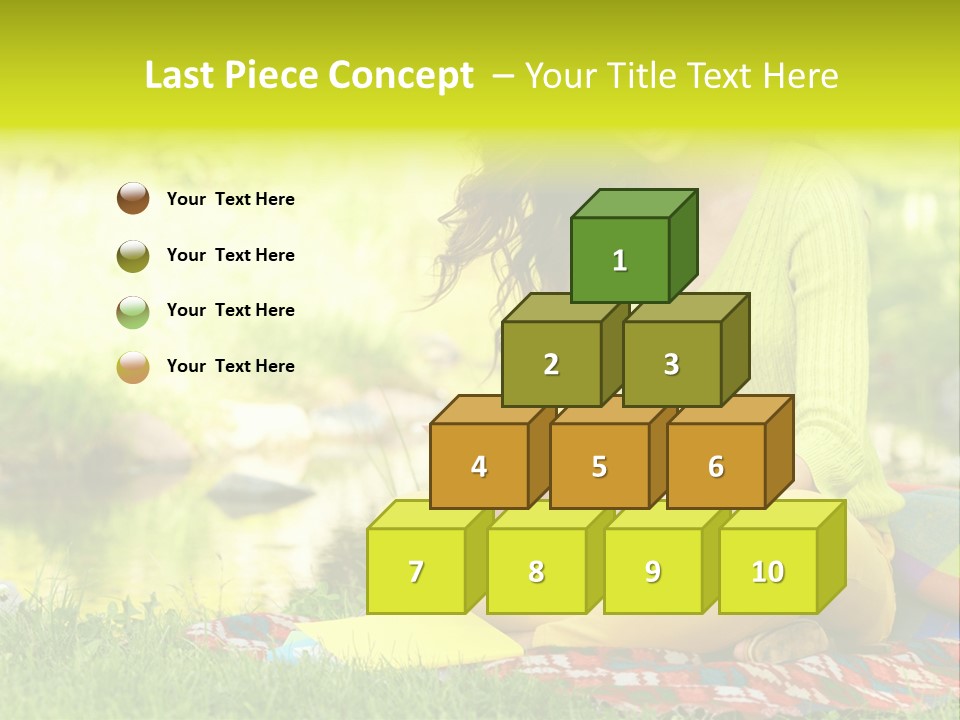 Education Beautiful Person PowerPoint Template