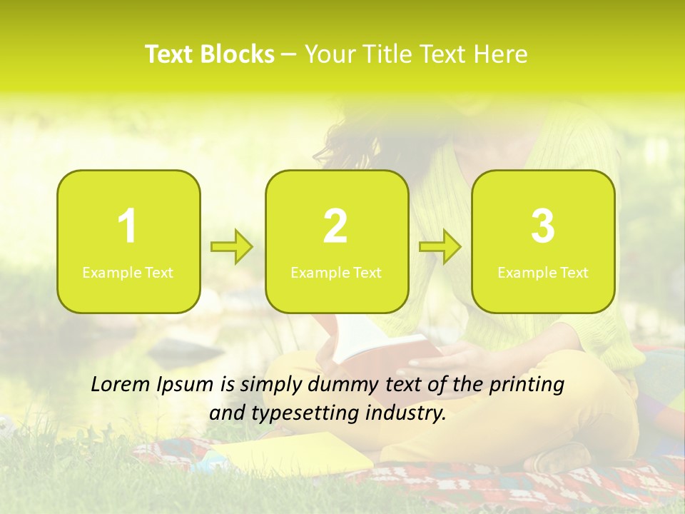 Education Beautiful Person PowerPoint Template