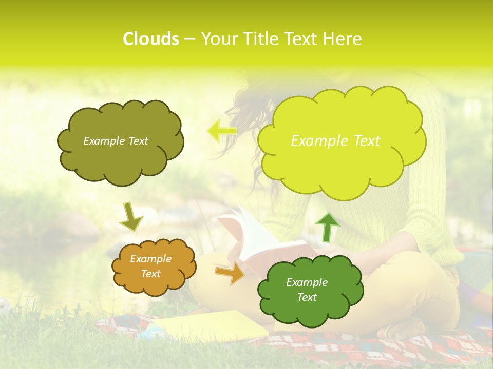 Education Beautiful Person PowerPoint Template