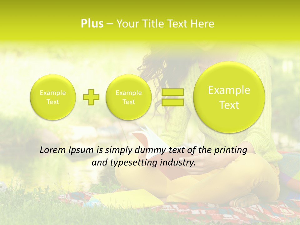 Education Beautiful Person PowerPoint Template