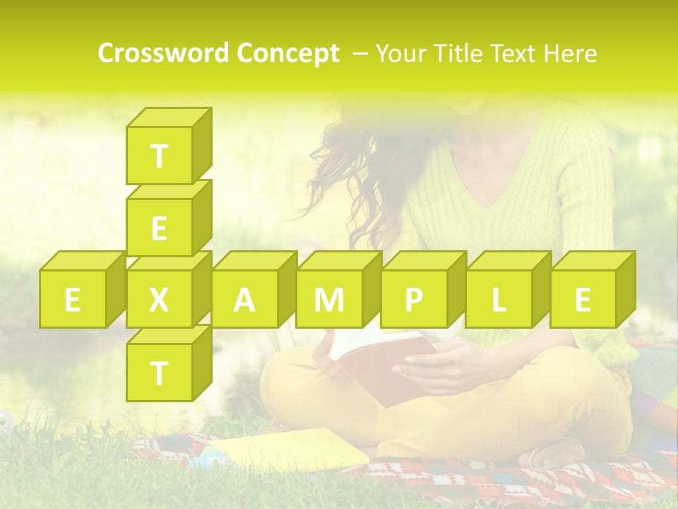 Education Beautiful Person PowerPoint Template