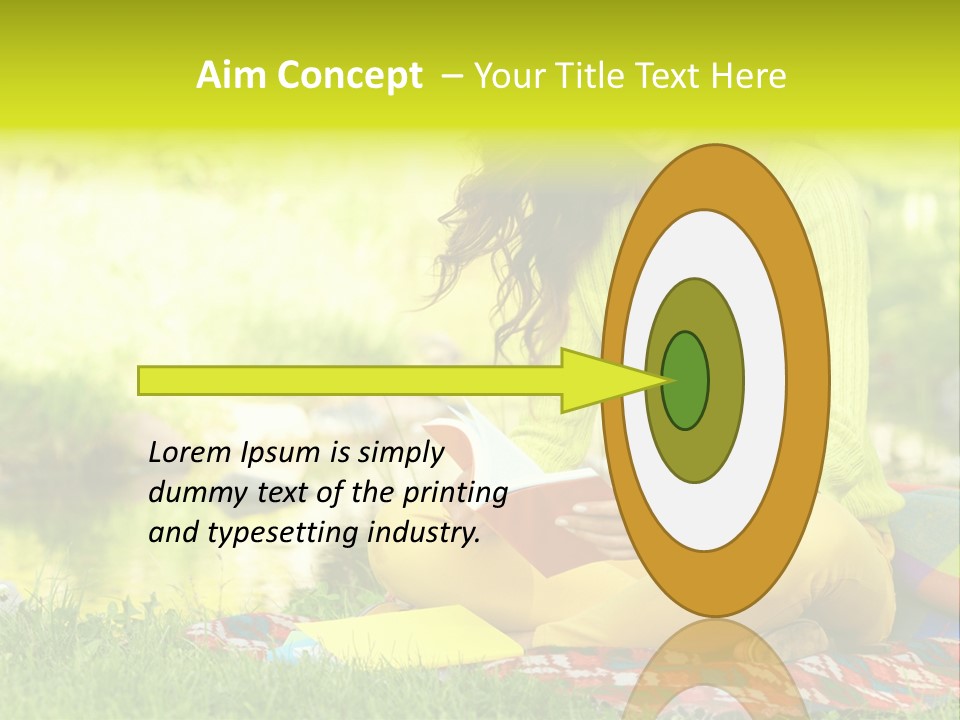 Education Beautiful Person PowerPoint Template