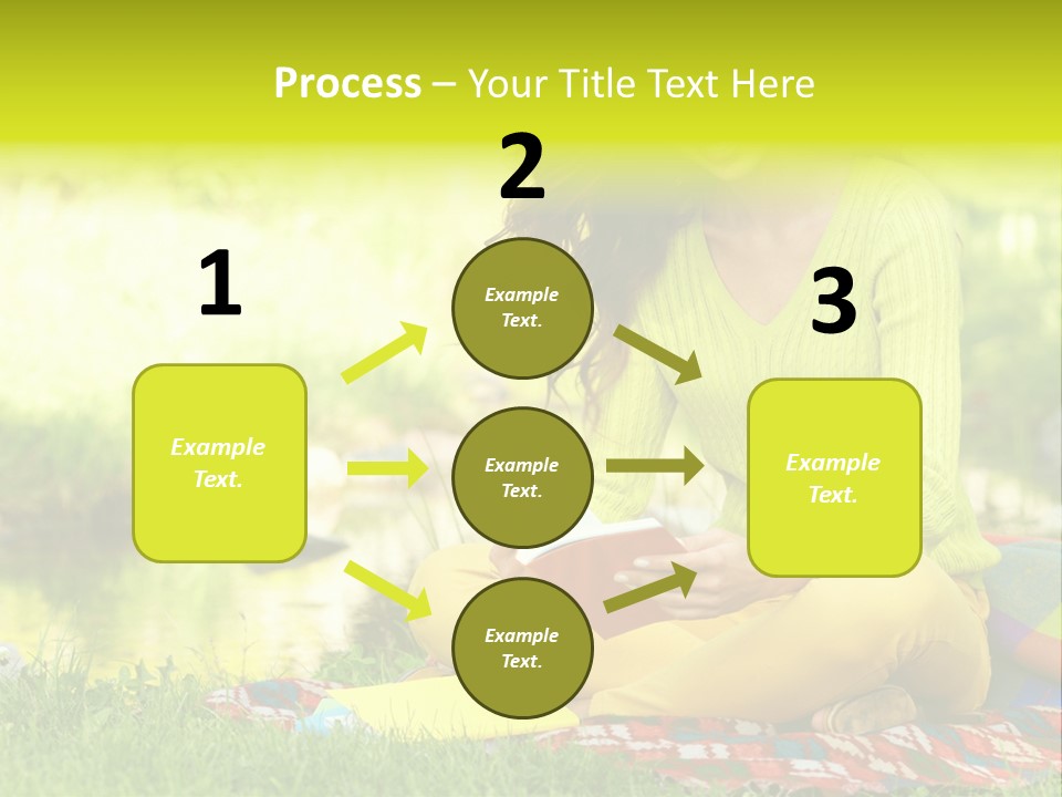 Education Beautiful Person PowerPoint Template