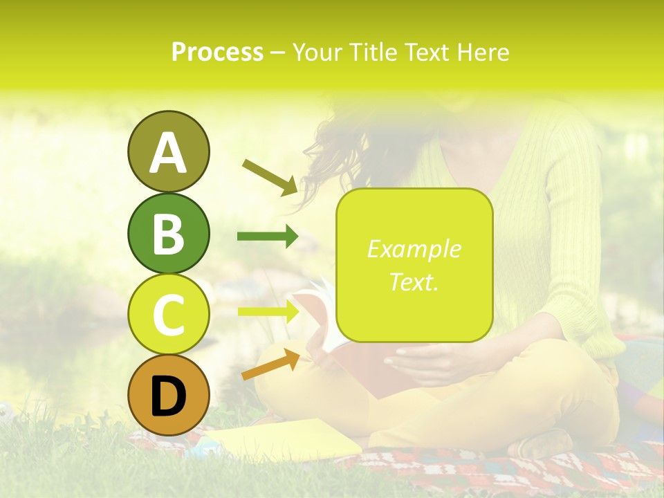 Education Beautiful Person PowerPoint Template