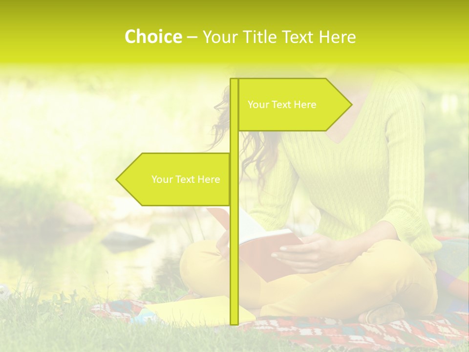 Education Beautiful Person PowerPoint Template