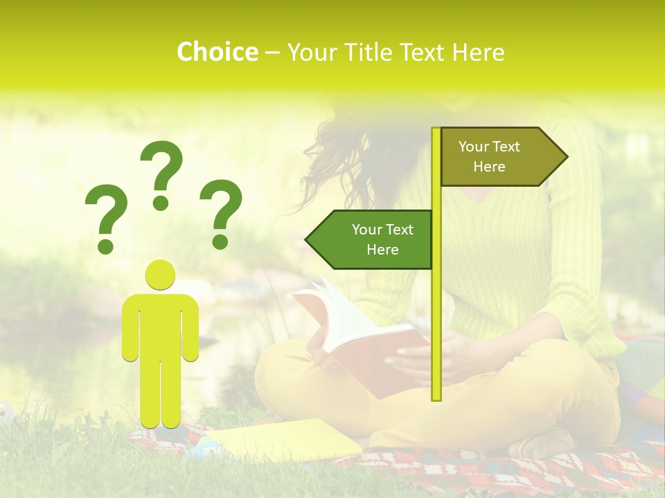 Education Beautiful Person PowerPoint Template