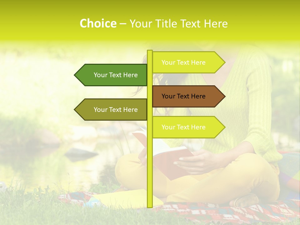 Education Beautiful Person PowerPoint Template