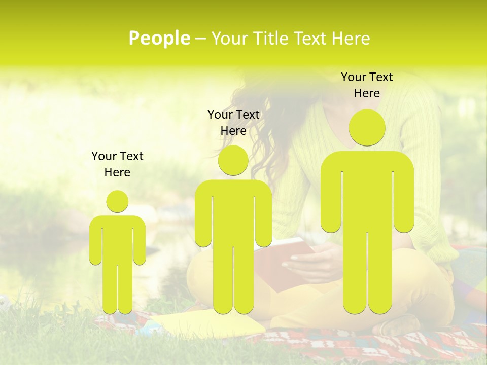 Education Beautiful Person PowerPoint Template