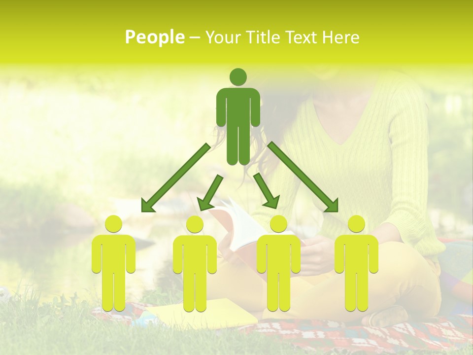 Education Beautiful Person PowerPoint Template