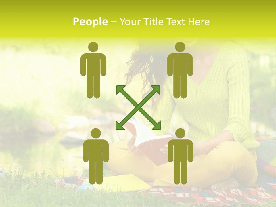 Education Beautiful Person PowerPoint Template