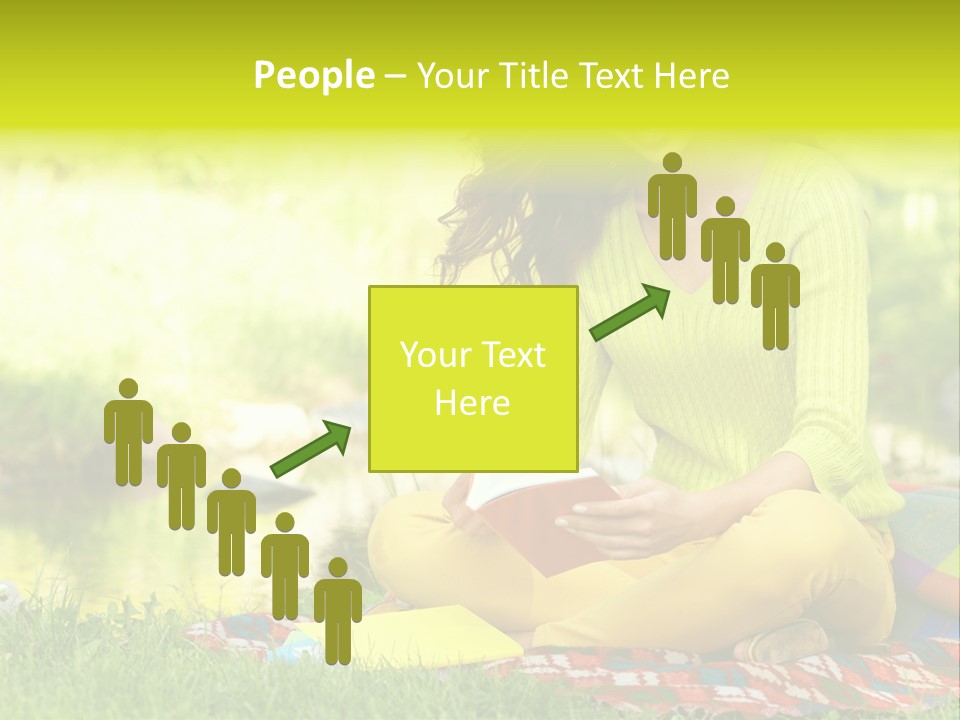 Education Beautiful Person PowerPoint Template