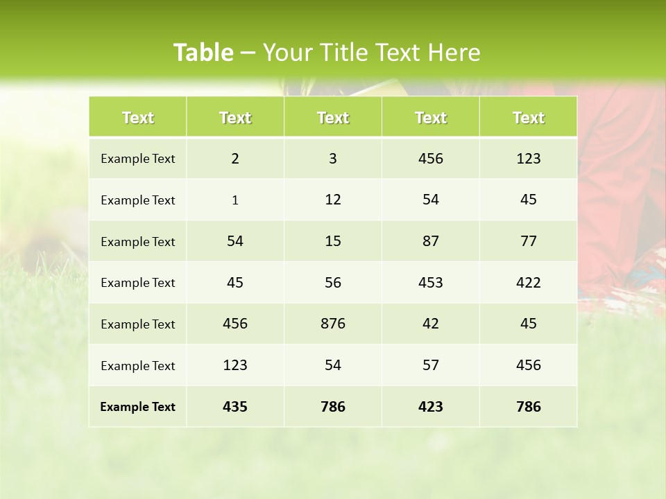Outdoor Young Red PowerPoint Template