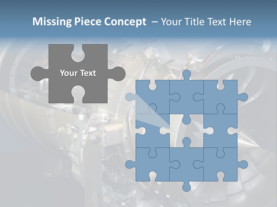 Turbine Mechanical Glimmer PowerPoint Template