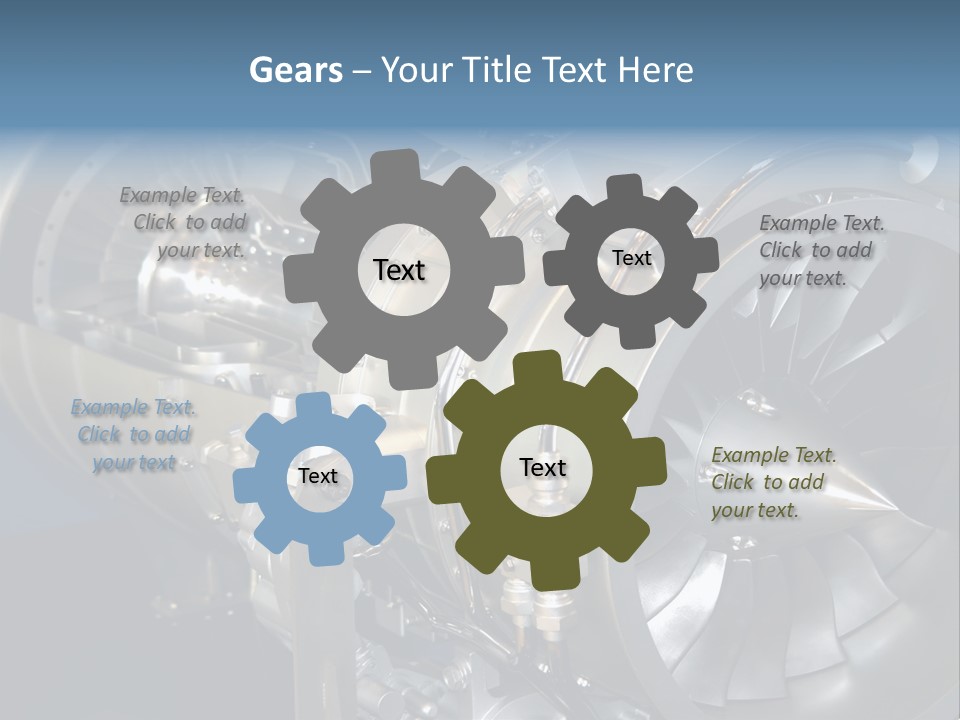 Turbine Mechanical Glimmer PowerPoint Template