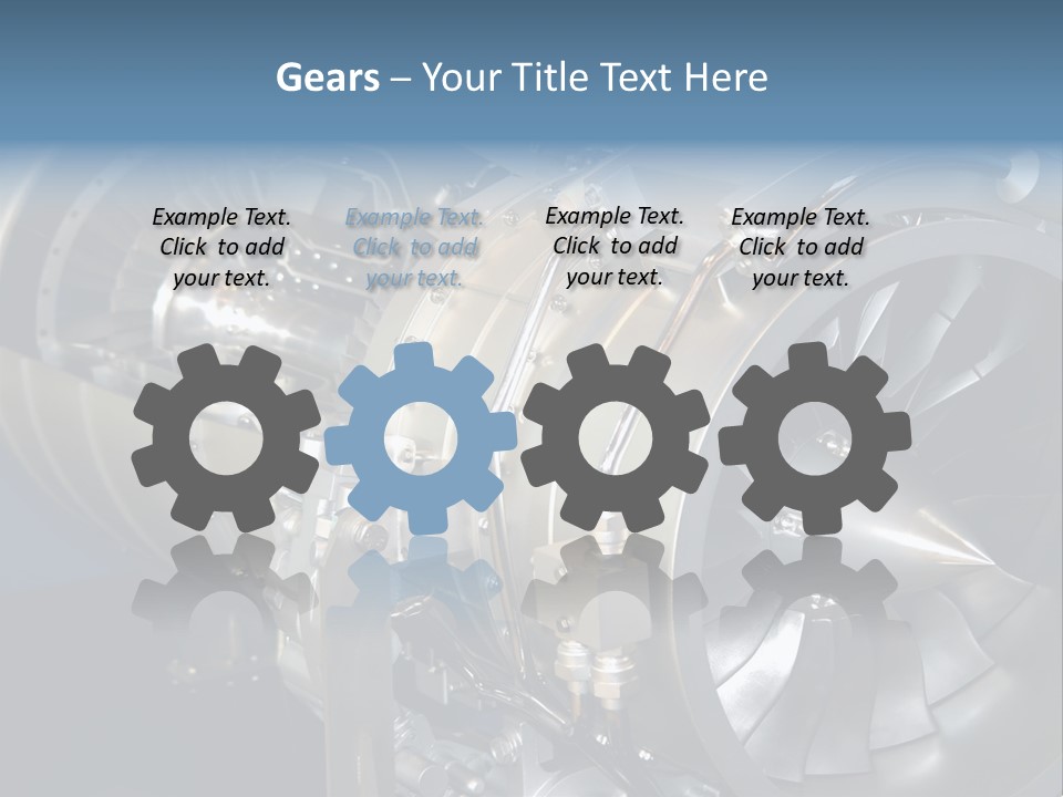 Turbine Mechanical Glimmer PowerPoint Template
