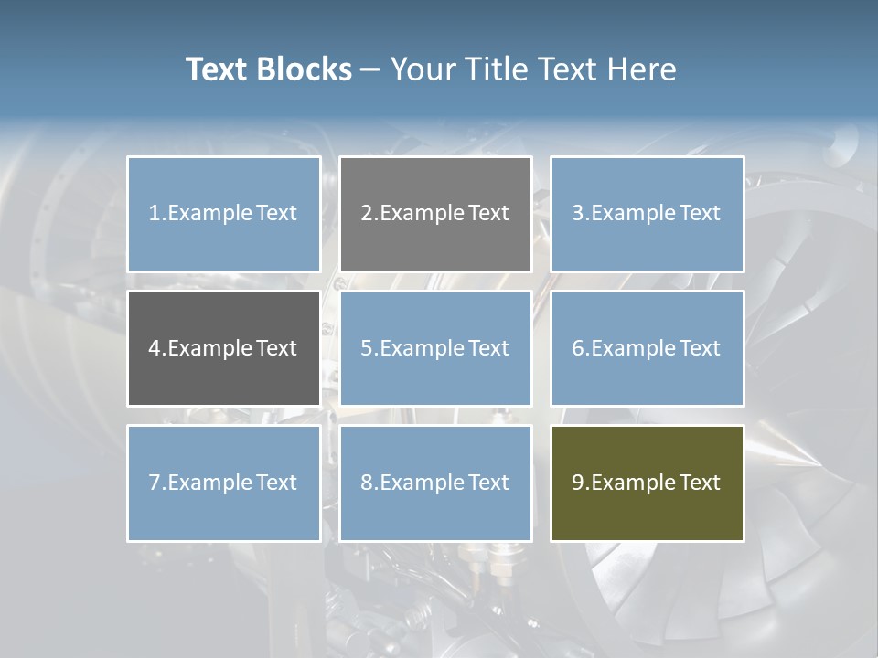 Turbine Mechanical Glimmer PowerPoint Template
