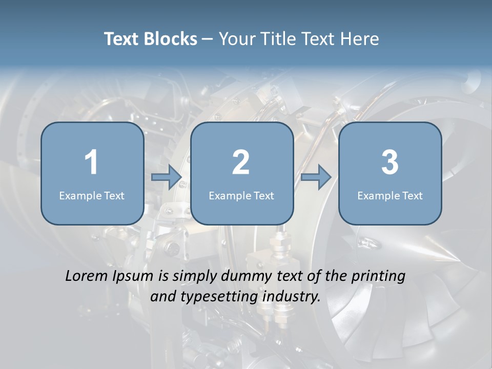 Turbine Mechanical Glimmer PowerPoint Template