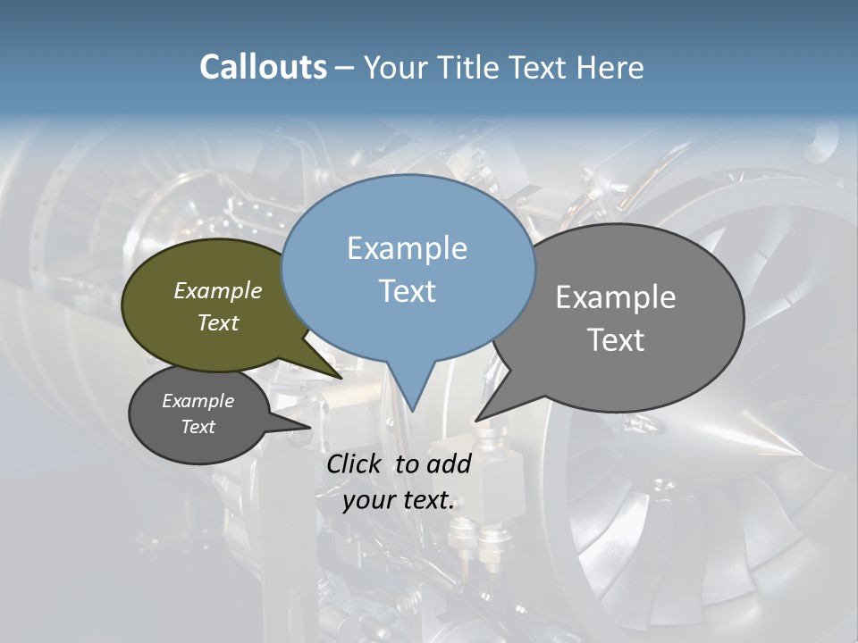 Turbine Mechanical Glimmer PowerPoint Template