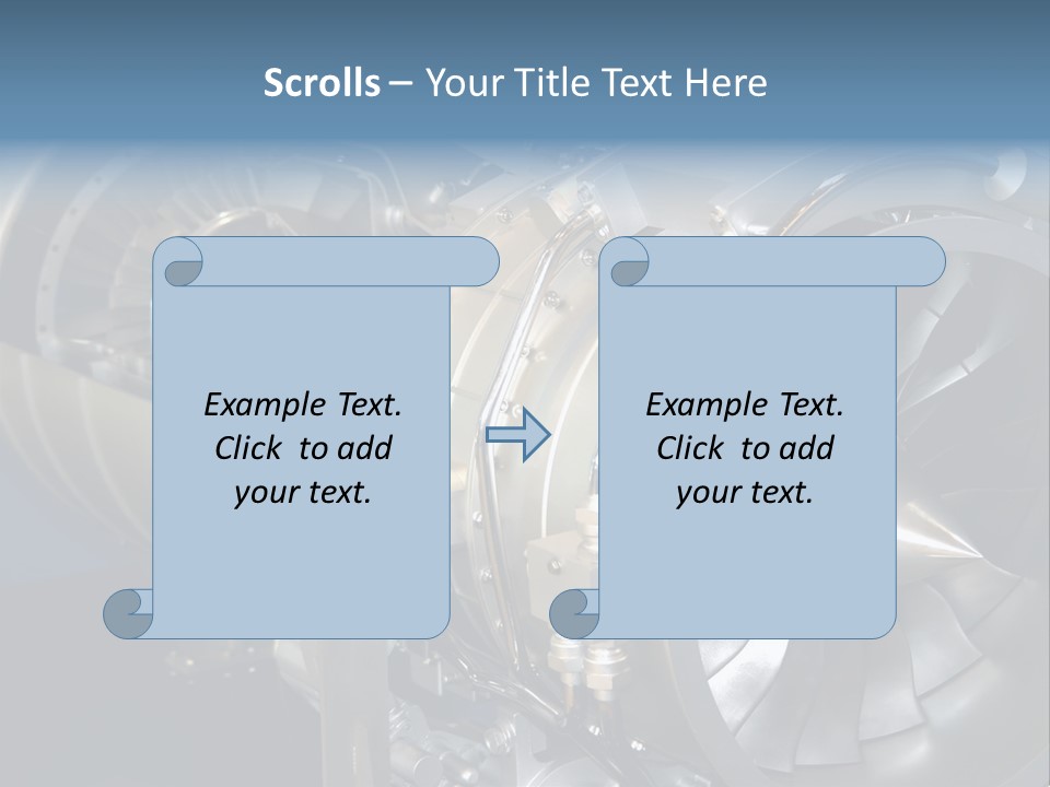 Turbine Mechanical Glimmer PowerPoint Template