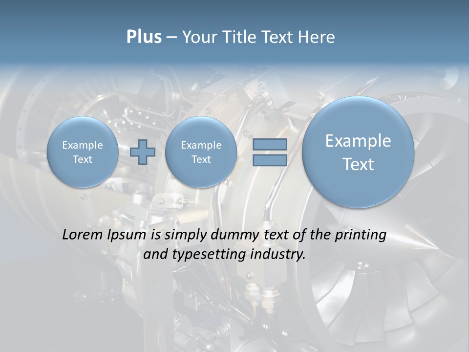 Turbine Mechanical Glimmer PowerPoint Template