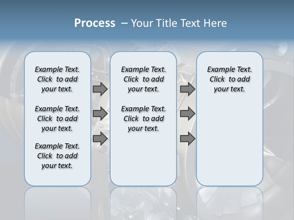 Turbine Mechanical Glimmer PowerPoint Template