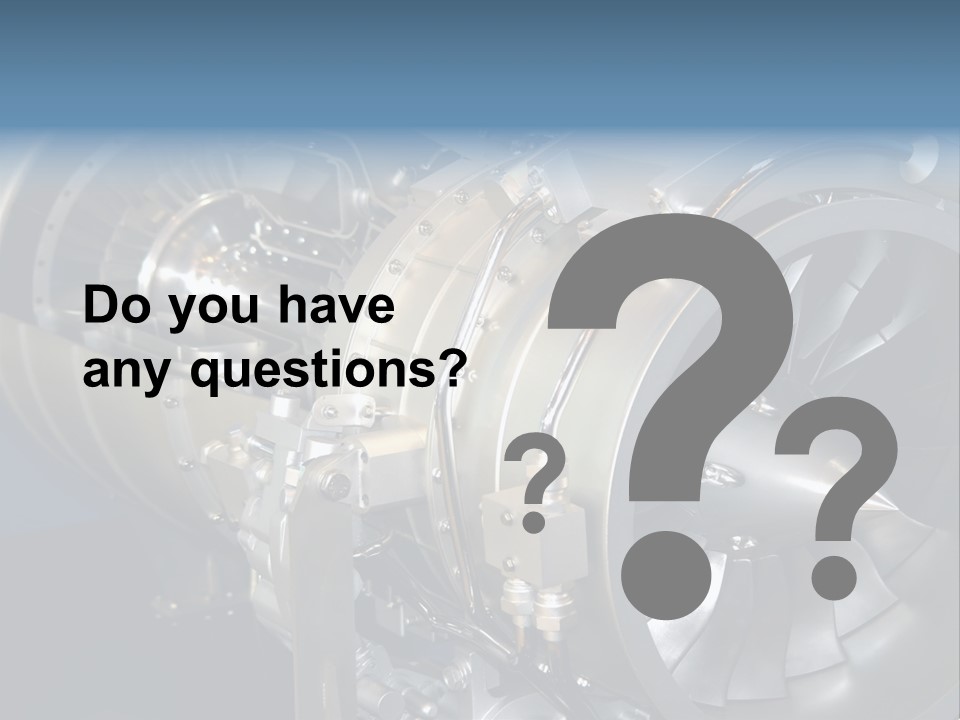 Turbine Mechanical Glimmer PowerPoint Template