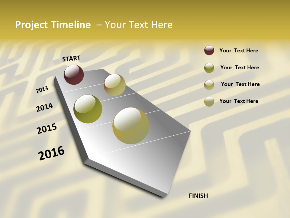 Path Swirl Texture PowerPoint Template