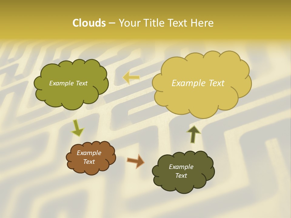 Path Swirl Texture PowerPoint Template