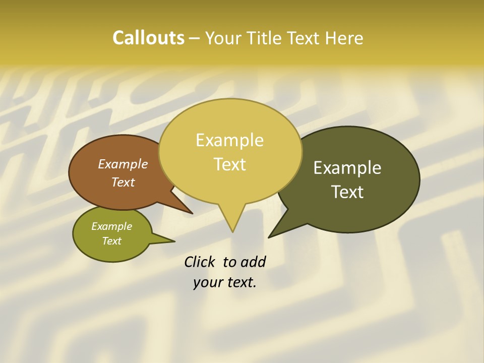 Path Swirl Texture PowerPoint Template