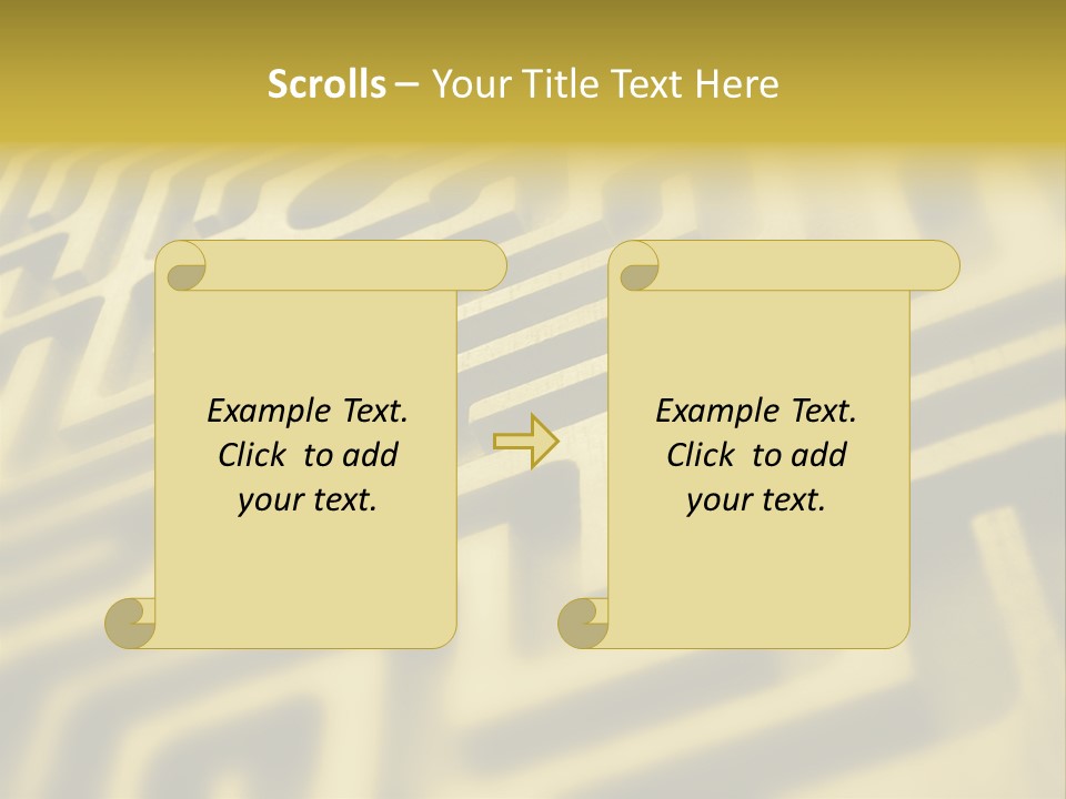 Path Swirl Texture PowerPoint Template