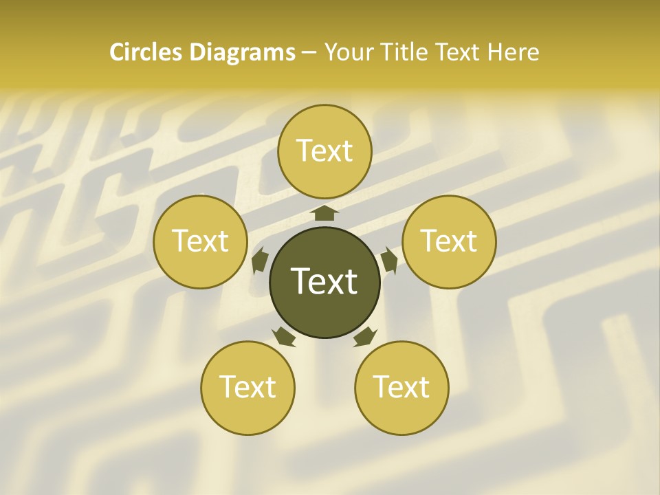 Path Swirl Texture PowerPoint Template