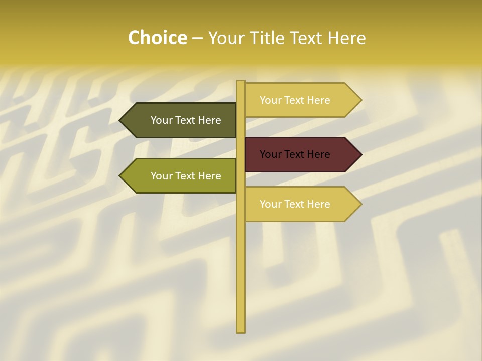 Path Swirl Texture PowerPoint Template