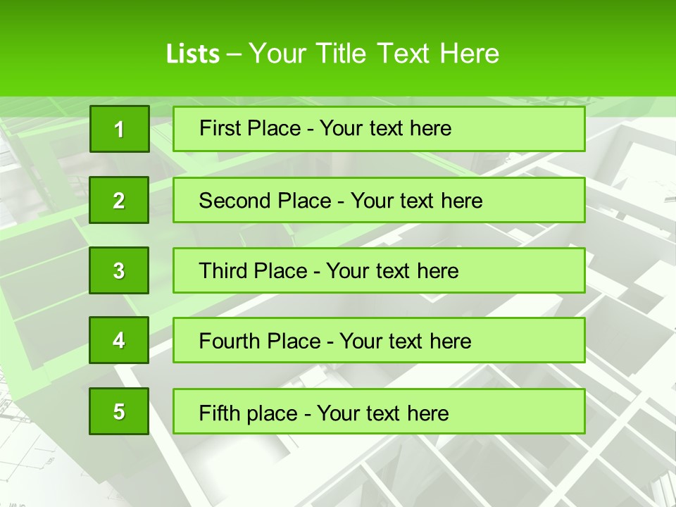Chalet Roof Draw PowerPoint Template