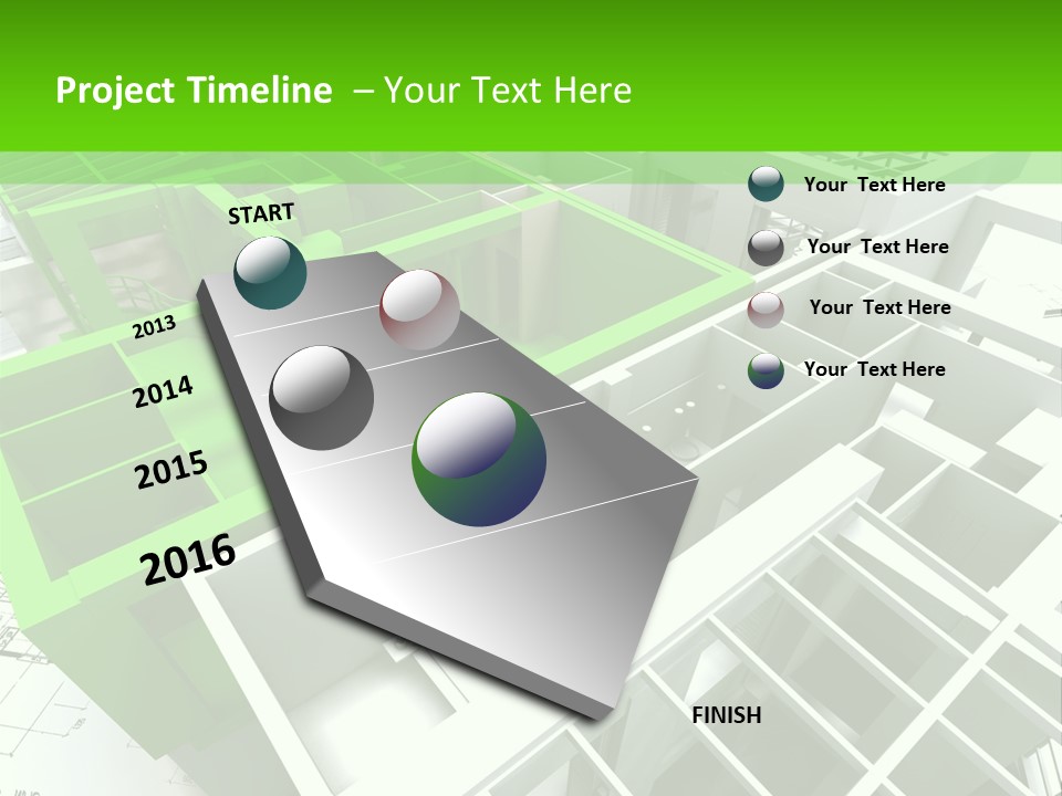 Chalet Roof Draw PowerPoint Template